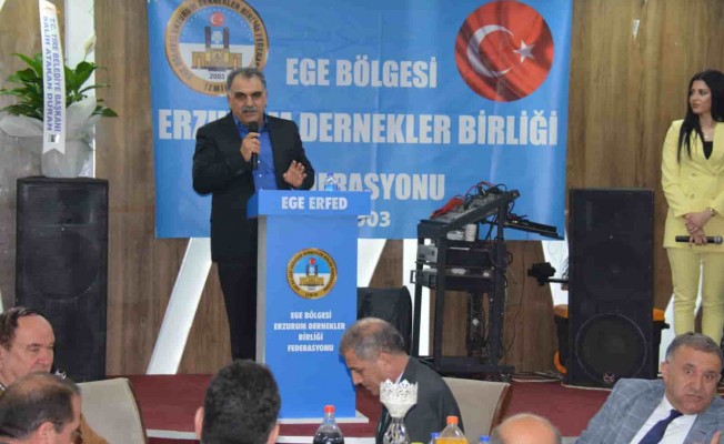 Ege Bölgesi Erzurum Dernekler Birliği Federasyonu iftarda buluştu