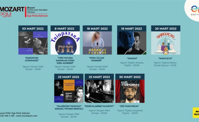 Ege Perla Mozart PSM'den sanat dolu etkinlikler