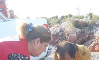Karaburun Küçükkahve yangınına müdahale eden ekiplere destek Kızılay’dan