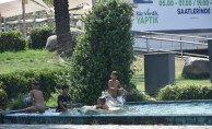 İzmir'deki süs havuzunda tehlikeli serinlik
